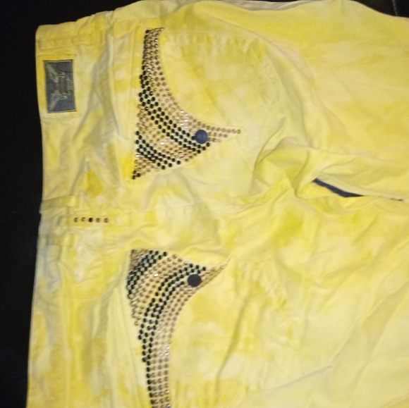 Black and Yellow Robin Jeans 40 x 32 - Picture 3 of 3